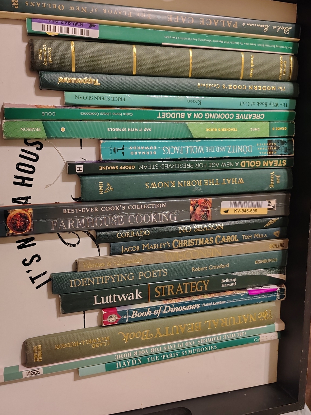 20 Green & Teal Cut Book Spines | Craft & Junk Journal Supply Lot